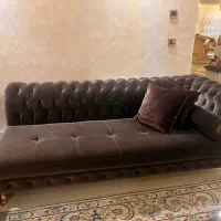 مبل ال چستر جلو مبلی  میز عسلی سنگ جنس استیل رزگلد|مبلمان خانگی و میز عسلی|تهران, اباذر|دیوار