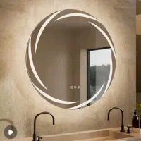 آینه سرویس نوردار led و ضدبخار حمام