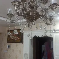 لوستر‌برنجی‌5شاخه10شعله|لوستر و چراغ آویز|مشهد, انقلاب|دیوار