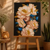 اثر هنری با تکنیک رنگ اکریلیک