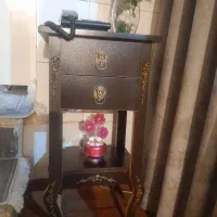 میز،تلفن دو کشو
