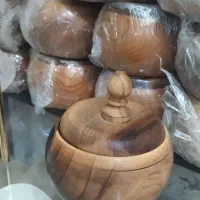 چند تیکه ظرف چوبی|صنایع دستی و سایر لوازم تزئینی|خرم‌آباد, |دیوار