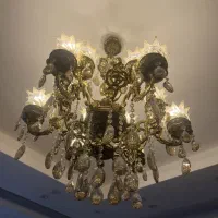 لوستر برنجی ۶ شاخه