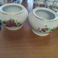 ظروف گل پنبه وگل سرخ|ظروف سرو و پذیرایی|ارومیه, |دیوار