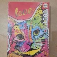 پازل 1000 تکه ادوکا مدل Tilt Cat Love|کلکسیون و سرگرمی|شیراز, چوگیاه‎|دیوار