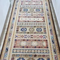 فرش راهرو ۱ در ۴ به همراه پادری گرد و مستطیل