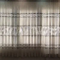 پرده پذیرایی + آستر + میل پرده