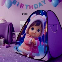 چادر بازی کودک دختر زمستونی کد 100