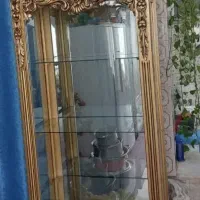 بوفه چوبی طلایی|بوفه، ویترین، کنسول|کرمان, |دیوار