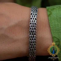 دستبند نقره زنانه مدل رولکسی ـ طراحی خاص و لوکس