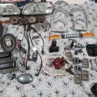 سپر پراید و آینه نیسان و روکش صندلی پراید و ...