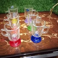 استکان پایه دار رنگی ثابت