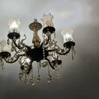 لوستر ۶لامپ طرح برنز