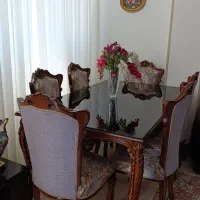 میز نهار خوری چوب گردو