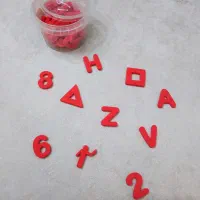 الفبا مغناطیسی و الفبای انگلیسی بدون اهنربا