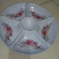 تعداد6دست کاسه بشقاب کریستالی انگشتی  نوی نو