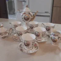 چای خوری گل برجسته جاکاردی بوهمیا جادستمال خاتم