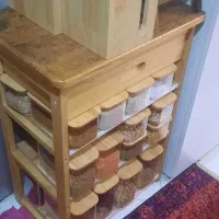 سبد سیب زمینی پیاز چوبی بامبو خوب|آب‌چکان و نظم‌دهنده ظروف|پرند, فاز ۶|دیوار