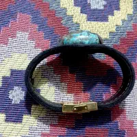 دستبند چرم عقیق و فیروزه کرمان|جواهرات|کرمان, |دیوار