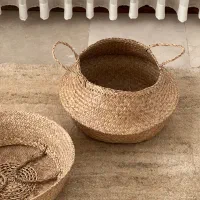 دو عدد سبد حصیری ایکیا IKEA مدل FLADIS|صنایع دستی و سایر لوازم تزئینی|تهران, باغ فیض|دیوار