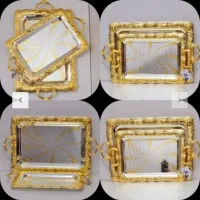 انواع سینی چای خوری موجود توضیحات خوانده شود|ظروف سرو و پذیرایی|دهدشت, |دیوار