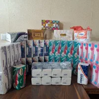 دستمال کاغذی اقتصادی/ ۱۰۰ و۲۰۰برگ /فروش عمده/ قم