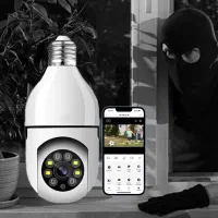 امنیت خانه، در دل یک لامپ/دوربین لامپی چرخشی/FGO|دوربین مداربسته|زنجان, |دیوار