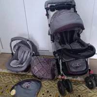 فروش ست کالسکه برند دلیجان طرح اگنس|کالسکه و لوازم جانبی|تنکابن, |دیوار