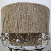 لوستر مکرومه کریستالی