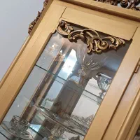 بوفه. گنجه عروس رنگ طلایی|بوفه، ویترین، کنسول|مشهد, طلاب|دیوار