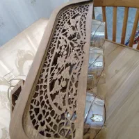 لوستر چوبی سه لامپه ساعت دیواری گل وگلدان|لوستر و چراغ آویز|اردبیل, |دیوار