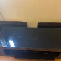 میز تلویزیون سه تیکه شیشه ای