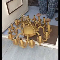 لوستر خراب و سالم برمی./ه دارم|لوستر و چراغ آویز|مشهد, حرم مطهر رضوی|دیوار