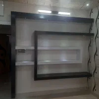 دکور حجمی ام دی اف|کتابخانه، شلف، قفسه‌های دیواری|خمینی‌شهر, |دیوار