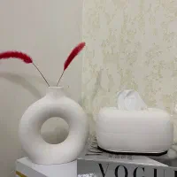 دکوری ست جادستمالی مجسمه آباژور گلدان جاشمعی