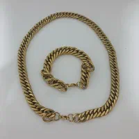 ست دستبند و گردنبند طلاروس رنگ ثابت