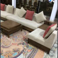 مبل راحتی ۷ نفره ال پربار قیمت مناسب کاشمر