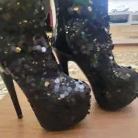 یک جفت پوتین مجلسی پولکی لوکس سایز 38