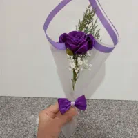 گل های روبانی دست ساز با تخفیف ۲۰ روزه|گل مصنوعی|مرند, |دیوار