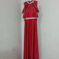 لباس مجلسی شیک وبلند کاپ دار همراه کاور