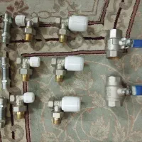 ۳ جفت شیر رادیاتور و ۲ عدد شیر ۱ اینچ