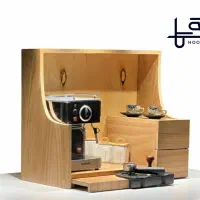 کافی بار رومیزی(بین کابینت)روکش راش وبلوط تک وعمده