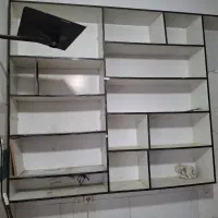 شلف و قفسه ی دیواری ام دی اف مغازه|کتابخانه، شلف، قفسههای دیواری|رشت, پسیخان|دیوار