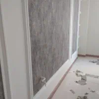 نصب کاغذ دیواری و کفپوش به صورت تخصصی با دستگاه|خدمات پیشه و مهارت|شیراز, ترمینال باربری|دیوار