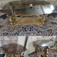 ست میز جلو مبلی طلایی