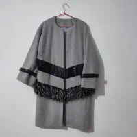 پالتو ترک باتیکه دوزی چرم وخز اورجینال نو فری سایز