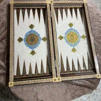 تخته نرد و شطرنج خاتم کاری با کیف و مهره نردخاتم|صنایع دستی و سایر لوازم تزئینی|اصفهان, نقش جهان|دیوار