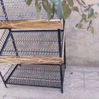 شلف و استند قفسه میوه چوبی فلزی مخصوص دکور میوه|کتابخانه، شلف، قفسههای دیواری|مشهد, کوی المهدی|دیوار