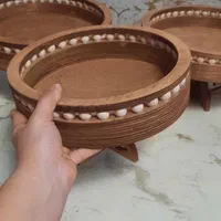 ست پذیرایی چوبی مهره دار|ظروف سرو و پذیرایی|رشت, گلباغ نماز|دیوار