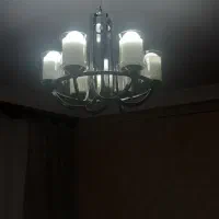 لوستر ۷ شاخه استیل